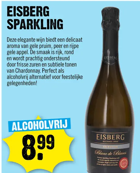 Aanbieding: Eisberg Selection Sparkling Blanc de Blancs 0,0% 75 cl