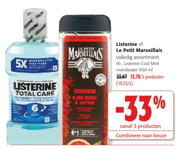 Promotie: Listerine of Le Petit Marseillais