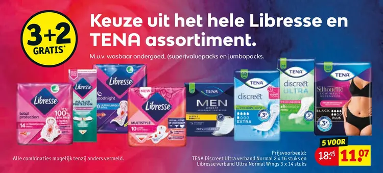 Aanbieding: Libresse en TENA assortiment