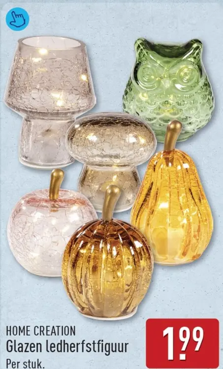 Aanbieding: Glazen ledherfstfiguur