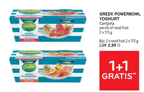 Promotie: Greek powerbowl yoghurt