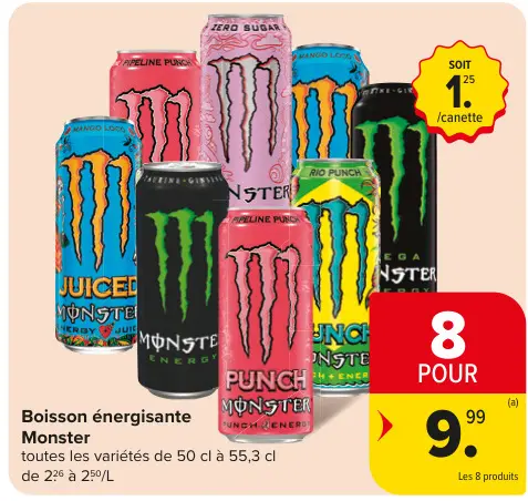 Offre: Boisson énergisante