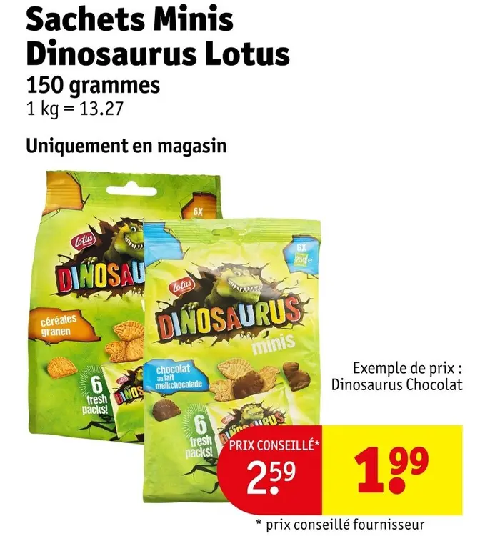 Offre: Sachets Minis Dinosaurus