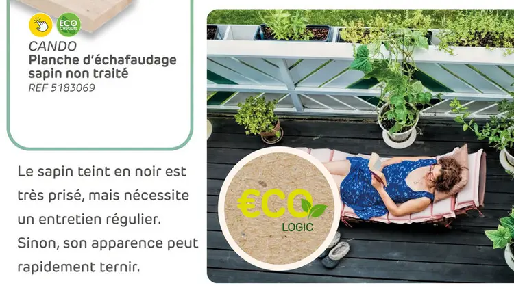 Offre: Planche d'échafaudage sapin non traité