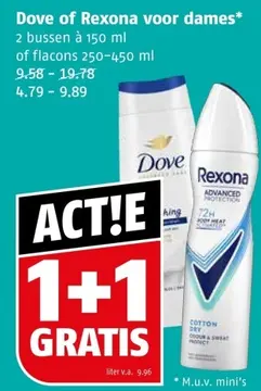 Aanbieding: Dove of Rexona voor dames