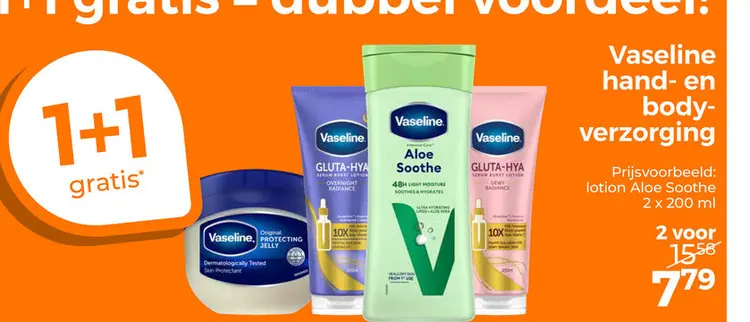 Aanbieding: Vaseline hand- en body-verzorging