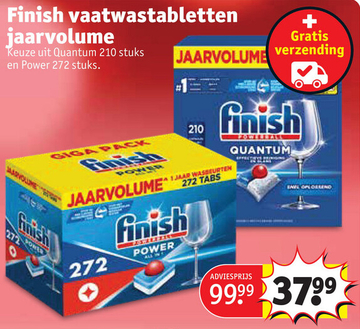 Aanbieding: Finish vaatwastabletten jaarvolume