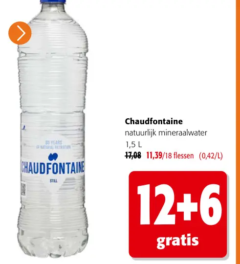Promotie: natuurlijk mineraalwater