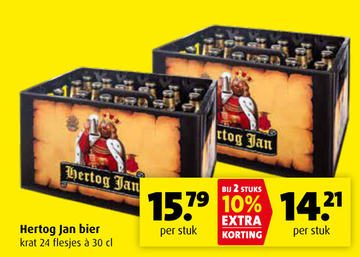 Aanbieding: Hertog Jan bier krat 24 flesjes