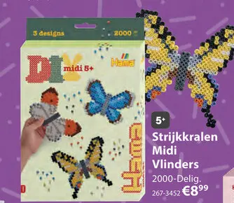 Aanbieding: Strijkkralen Midi Vlinders