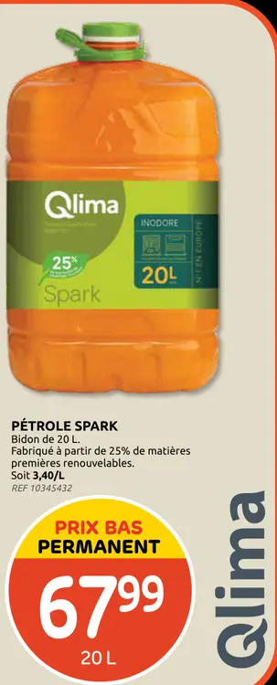 Offre: Pétrole spark