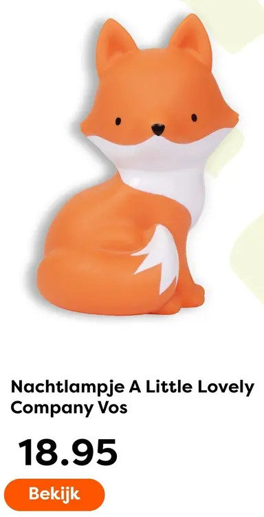 Aanbieding: A Little Lovely Company Nachtlampje Vos