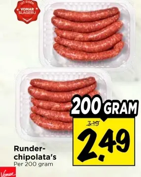 Runder-chipolata's