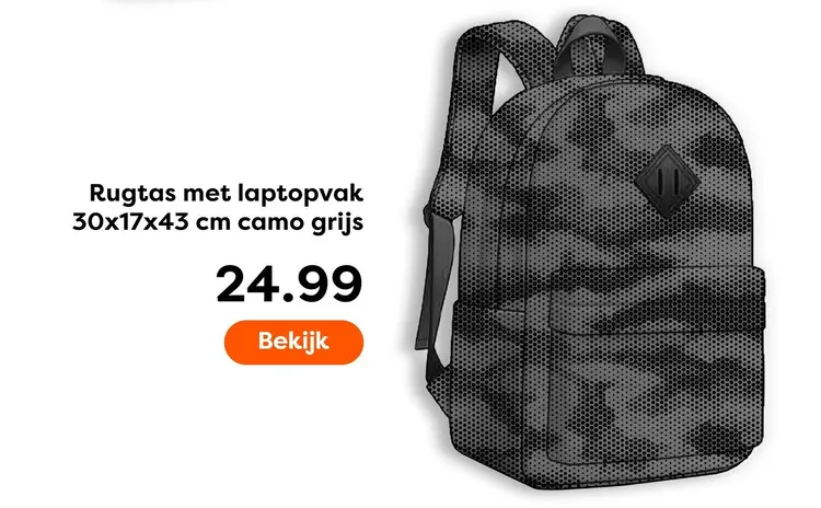 Aanbieding: Rugtas met laptopvak