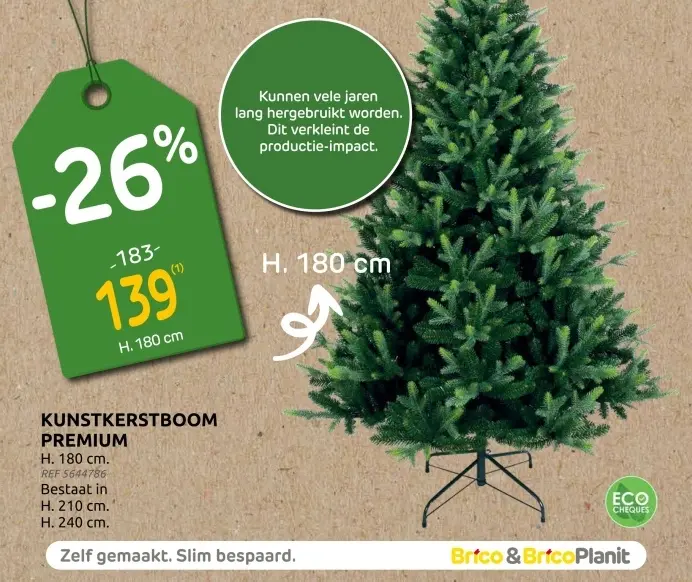 Aanbieding: Kunstkerstboom premium