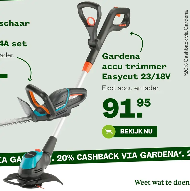 Aanbieding: Accu trimmer Easycut 23/18V