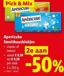 Promotie: Apericube Smeltkaasblokjes