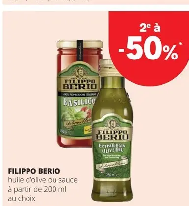 Offre: Huile d'olive ou sauce