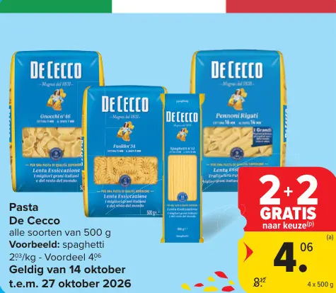 Promotie: Pasta