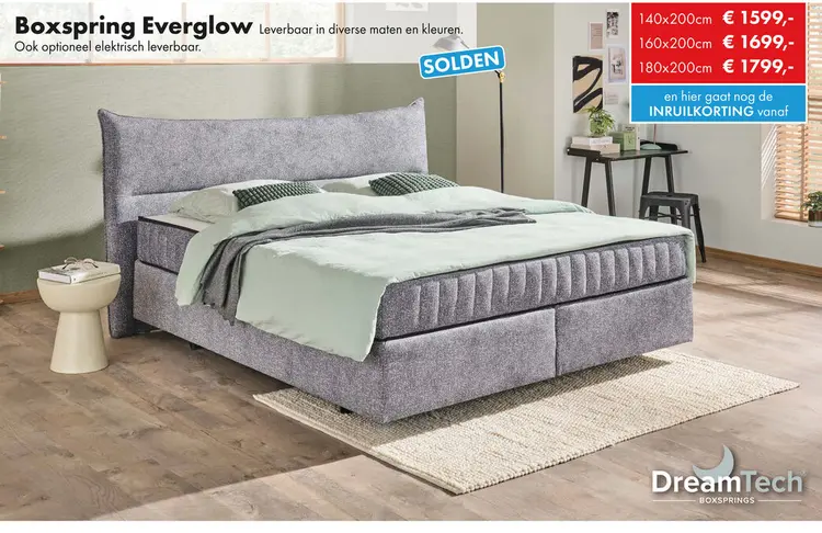 Promotie: Everglow boxspring