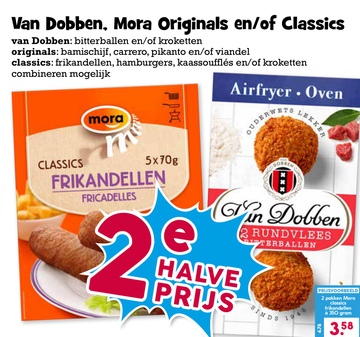 Aanbieding: Mora classics frikandellen