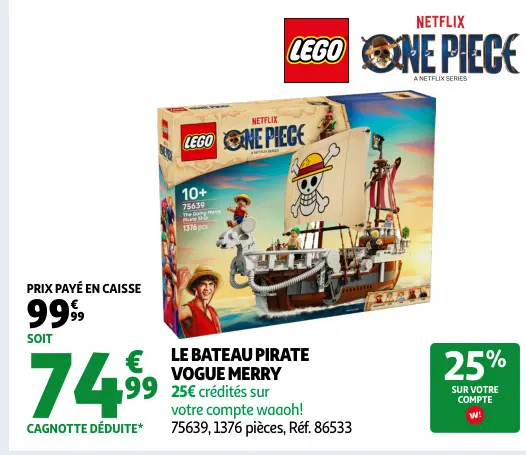 Offre: Le bateau pirate vogue merry
