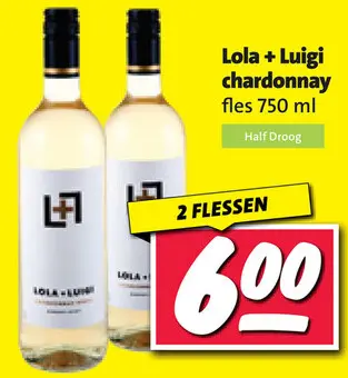 Aanbieding: Lola + Luigi chardonnay