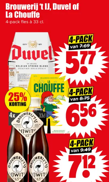 Aanbieding: Brouwerij 't IJ, Duvel of La Chouffe