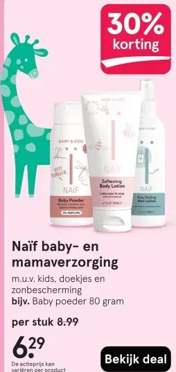 Aanbieding: Naïf baby- en mamaverzorging