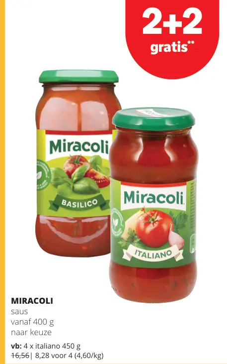Promotie: MIRACOLI saus