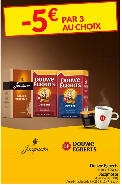 Offre: Douwe Egberts ou Jacqmotte