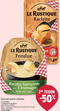 Aanbieding: Le Rustique Kaas voor raclette of fondue