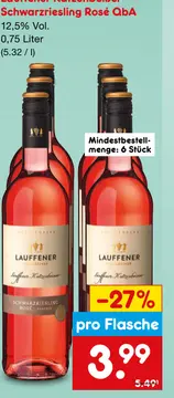 Aanbieding: Lauffener Katzenbeiser Schwarzriesling Rosé Q