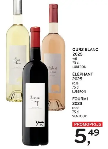 Promotie: Ours blanc, éléphant, fourmi