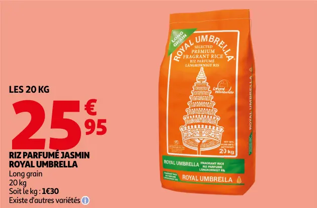 Offre: Riz parfumé jasmin