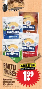 Aanbieding: Kaasplakken 30+ of 48+