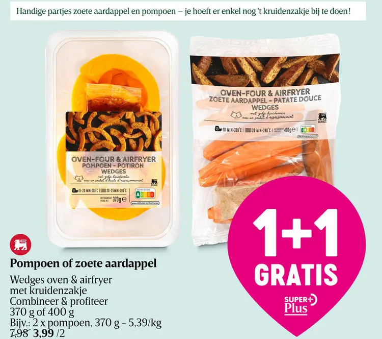 Aanbieding: Ovengroenten | Pompoenwedges | Kruiden