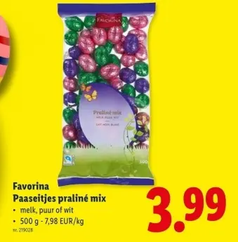 Promotie: Paaseitjes praliné mix