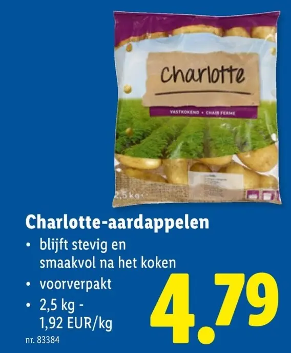 Promotie: Charlotte-aardappelen