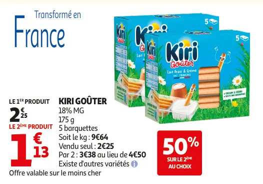 Promotie: Kiri goûter