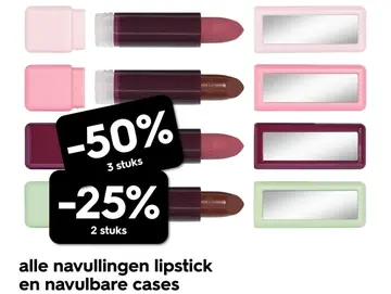 Aanbieding: alle navullingen lipstick