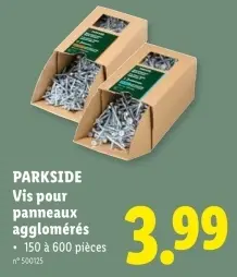 Offre: Vis pour panneaux agglomérés