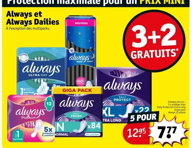 Offre: Always et Always Dailies