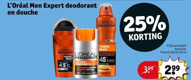 Aanbieding: L'Oreal Men Expert deodorant en douche