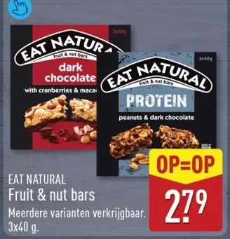 Aanbieding: Fruit & nut bars