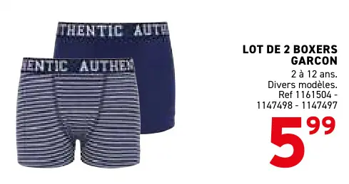 Offre: Boxers