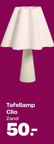 Promotie: Tafellamp Clio