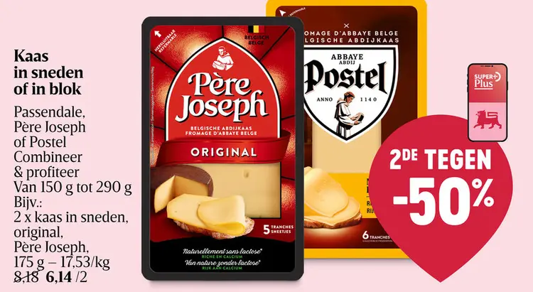 Promotie: Kaas in sneden of in blok