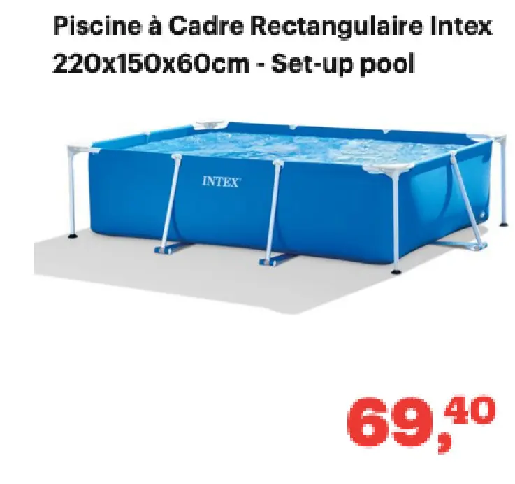 Offre: Piscine à Cadre Rectangulaire