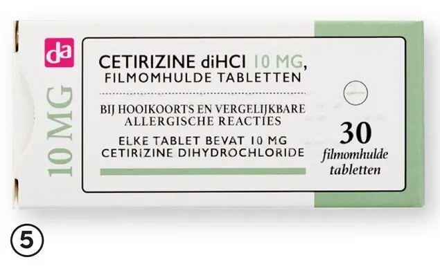 Aanbieding: Cetirizine 10 mg 30 tabletten